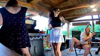 Leon Lambert'S Girls Indulge In A Sizzling Bbq Party In Summer Dresses